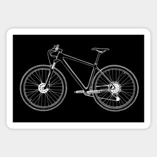 MTB white drawing Magnet